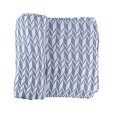 Grey Geometric Cascade Swaddle Set