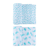 Light Blue Quick Like Bunnies Swaddle Set