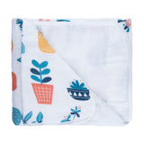 Potted Plants Triple-Layer Blanket