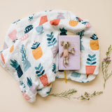 Potted Plants Triple-Layer Blanket