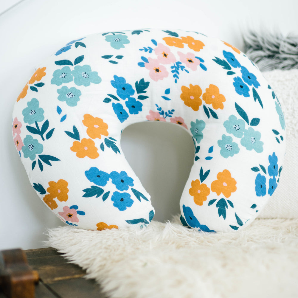 Boppy pillow cover fabric options for nursery themes: floral, geometric, seasonal patterns