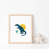 Blue Dino Art Print